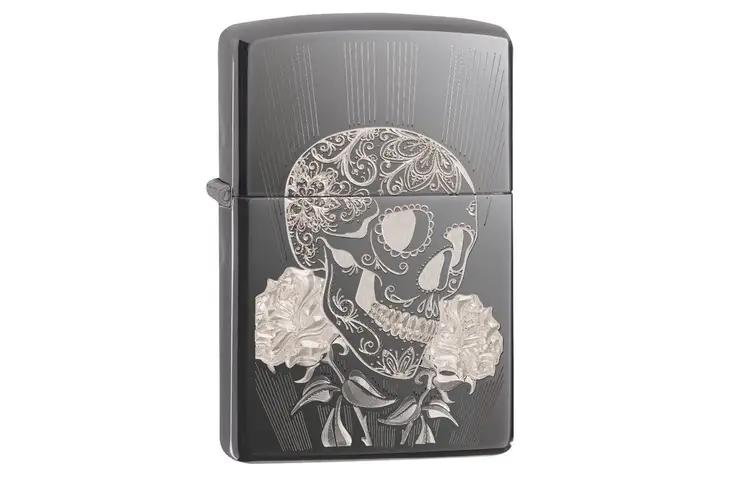 Zippo Fancy Skull Design Lighter 29883